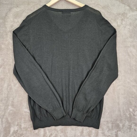 Tiger Of Sweden Fine Italian Yarn Sweater Mens Size L Green Pullover Long Sleeve - Picture 2 of 10